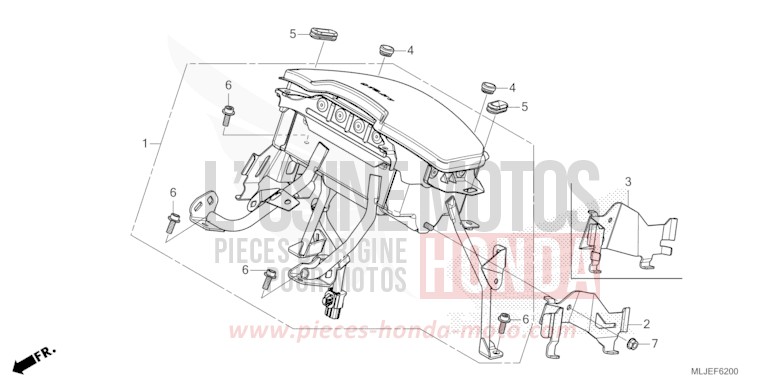 AIRBAG MODULE for Gold Wing BETA SILVER METALLIC (NHC07E) from 2024